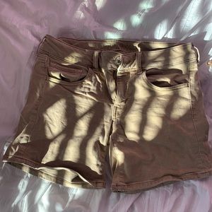American Eagle MIDI Khaki Shorts
